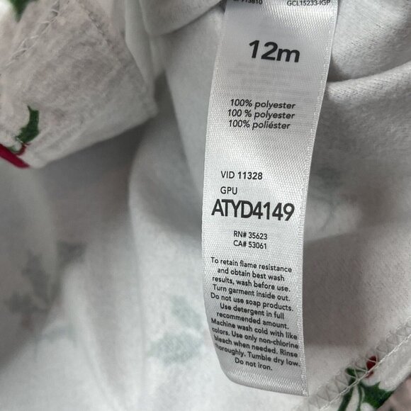 Carter's Just One You 12 Month 2-piece Pajama Set Mistletoe - Picture 8 of 14